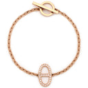 エルメス HERMES シェーヌダンクル コントゥール H122404B ピンクゴールド K18PG ダイヤモンド SH ブレスレット Au750 18K ダイヤ