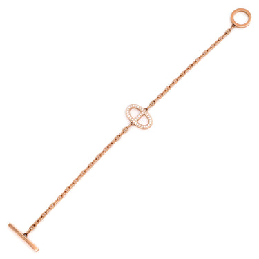 エルメス HERMES シェーヌダンクル コントゥール H122404B ピンクゴールド K18PG ダイヤモンド SH ブレスレット Au750 18K ダイヤ