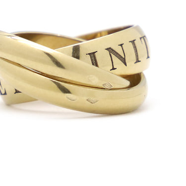 カルティエ Cartier トリニティ 1998年クリスマス限定 ホワイトゴールド K18WG #46(JP6) リング 指輪 3連 5.5号