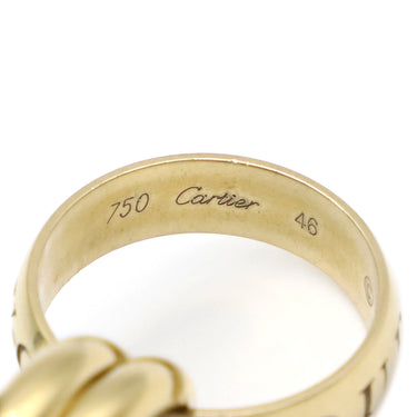 カルティエ Cartier トリニティ 1998年クリスマス限定 ホワイトゴールド K18WG #46(JP6) リング 指輪 3連 5.5号