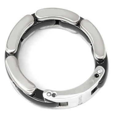 シャネル CHANEL シャネル ウルトラコレクション MM J2636 ブラックXホワイトゴールド K18WG セラミック #T49(JP9) リング 指輪 黒 18K AU750 10.5号