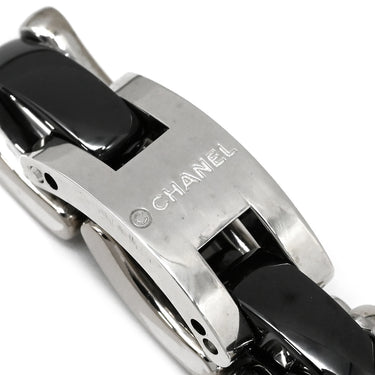 シャネル CHANEL シャネル ウルトラコレクション MM J2636 ブラックXホワイトゴールド K18WG セラミック #T49(JP9) リング 指輪 黒 18K AU750 10.5号