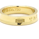 ティファニー Tiffany & Co 1837 ナロー イエローゴールド K18YG リング 指輪 750 18K 20.5号