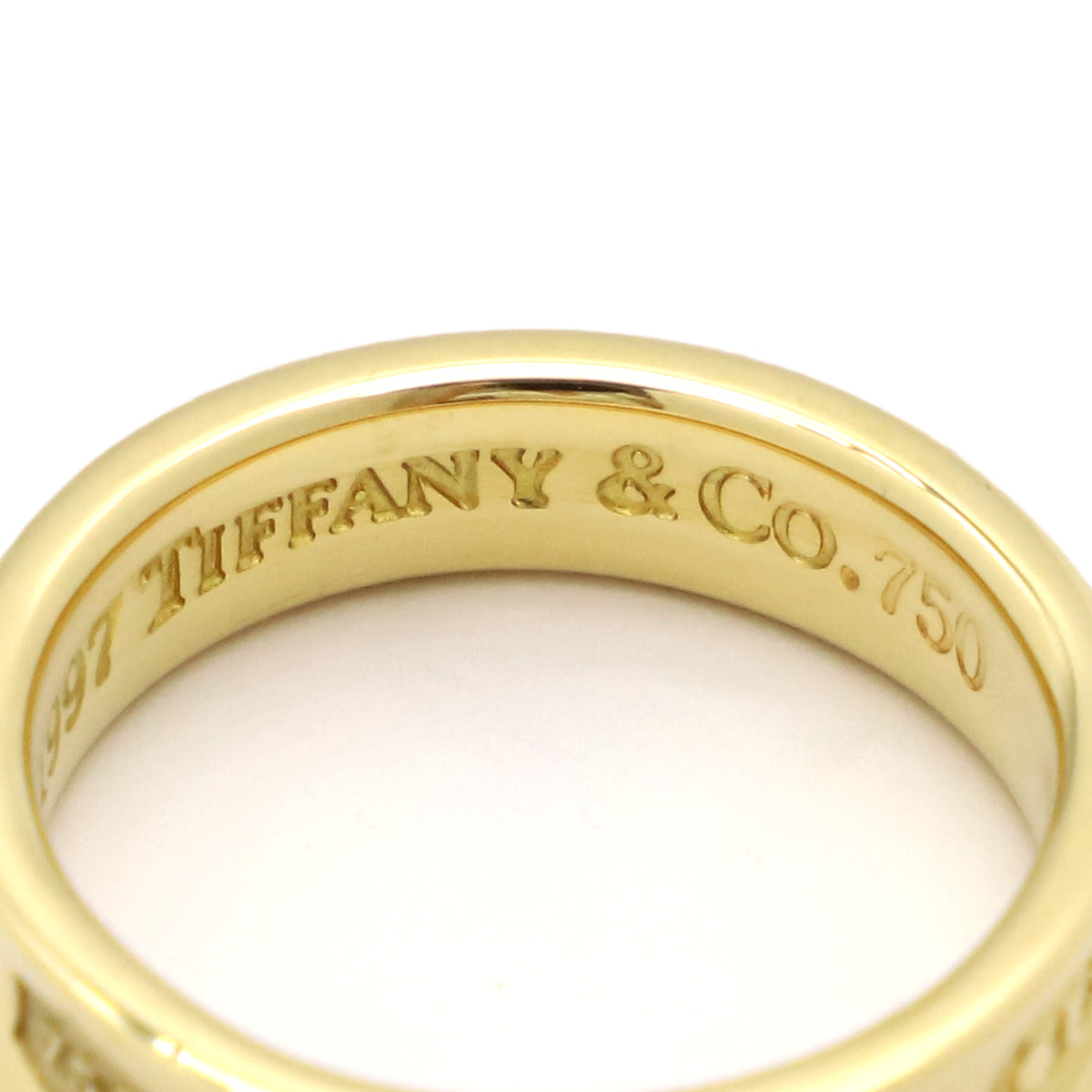 ティファニー Tiffany & Co 1837 ナロー イエローゴールド K18YG