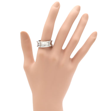 ブルガリ BVLGARI ビーゼロワン B-zero1 3バンドリング 324308 ホワイトゴールド K18WG #60(JP20) リング 指輪 750 18金 18.5号