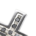 ダミアーニ DAMIANI ベルエポック S ホワイトゴールド K18WG ブラックダイヤモンド ダイヤモンド ネックレス ペンダント 750 クロス 十字架 ブルニート加工