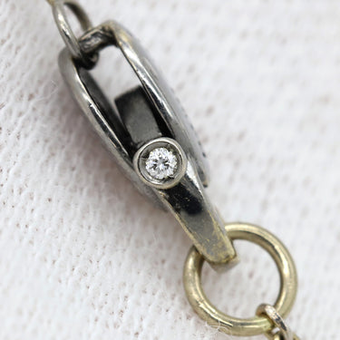 ダミアーニ DAMIANI ベルエポック S ホワイトゴールド K18WG ブラックダイヤモンド ダイヤモンド ネックレス ペンダント 750 クロス 十字架 ブルニート加工