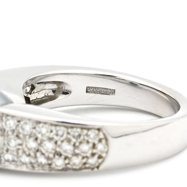 ブシュロン BOUCHERON ホワイトゴールド K18WG ダイヤモンド ブラックパール #53(JP13) リング 指輪 18K 750 18金 パヴェ 13号