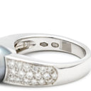 ブシュロン BOUCHERON ホワイトゴールド K18WG ダイヤモンド ブラックパール #53(JP13) リング 指輪 18K 750 18金 パヴェ 13号