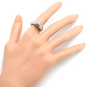 ブシュロン BOUCHERON ホワイトゴールド K18WG ダイヤモンド ブラックパール #53(JP13) リング 指輪 18K 750 18金 パヴェ 13号