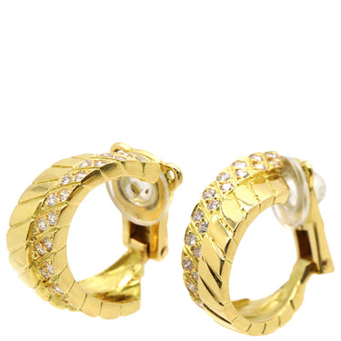 ヴァンクリーフアーペル Van Cleef & Arpels ダイヤ イエローゴールド K18YG ダイヤモンド イヤリング 750