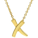 ティファニー Tiffany & Co Xペンダント キス イエローゴールド K18YG ネックレス パロマピカソ
