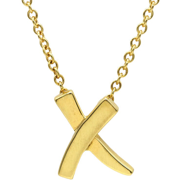 ティファニー Tiffany & Co Xペンダント キス イエローゴールド K18YG ネックレス パロマピカソ