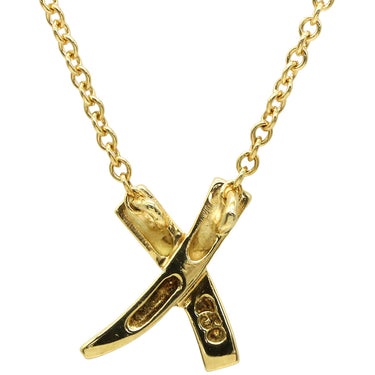 ティファニー Tiffany & Co Xペンダント キス イエローゴールド K18YG ネックレス パロマピカソ