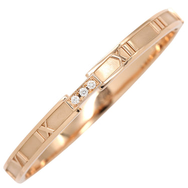 ティファニー Tiffany & Co アトラス ブレスレット 3P ダイヤ ピンクゴールド K18PG バングル AU750 18金