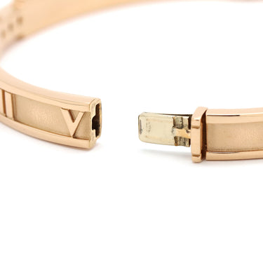 ティファニー Tiffany & Co アトラス ブレスレット 3P ダイヤ ピンクゴールド K18PG バングル AU750 18金