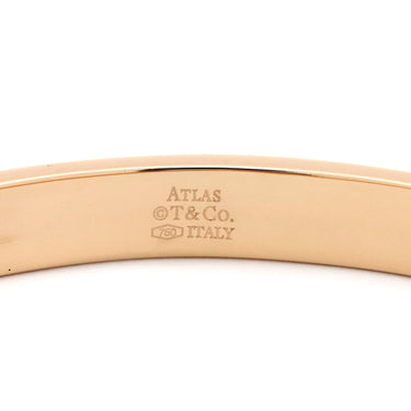 ティファニー Tiffany & Co アトラス ブレスレット 3P ダイヤ ピンクゴールド K18PG バングル AU750 18金
