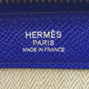 エルメス HERMES ジップタブレット ブルーエレクトリック ヴォーエプソン クラッチバッグ シルバー金具 青