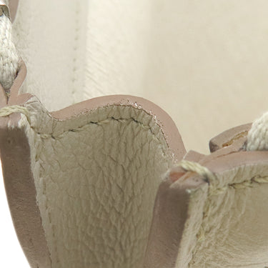 エルメス HERMES ジップタブレット べトン エバーカラー クラッチバッグ シルバー金具 オフホワイト