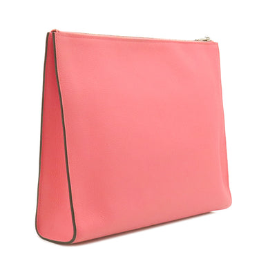 エルメス HERMES ジップアンゴー GM ローズエテ エバーカラー ポーチ シルバー金具 H金具