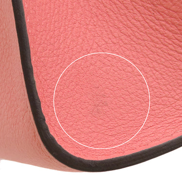 エルメス HERMES ジップアンゴー GM ローズエテ エバーカラー ポーチ シルバー金具 H金具