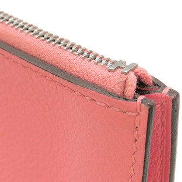 エルメス HERMES ジップアンゴー GM ローズエテ エバーカラー ポーチ シルバー金具 H金具