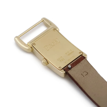 腕時計 ピアジェ PIAGET ミスプロトコール パヴェ P10110 クオーツ レディース K18YG無垢 純正ダイヤ イエローゴールド