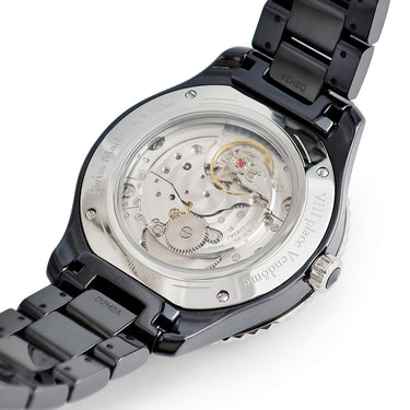 腕時計 クリスチャン・ディオール Christian Dior V3 CD124BE0C003 自動巻き メンズ レディース OH済 純正ダイヤ 黒 ムービングディスク 限定