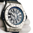 腕時計 ウブロ HUBLOT ビッグバン ウニコ チタニウム GMT 471.NX.7112.RX 自動巻き メンズ スケルトン デイ&ナイト