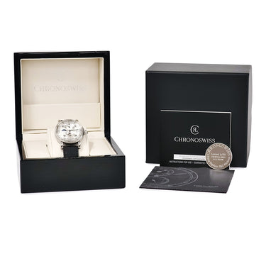 腕時計 クロノスイス CHRONOSWISS フライング レギュレーター ナイトアンドデイ ホワイトアウト CH-8763.1-SISI2 自動巻き メンズ 限定