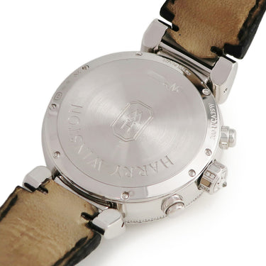 腕時計 ハリーウィンストン Harry Winston プルミエール クロノグラフ 200/UCA39W 自動巻き メンズ K18WG無垢 純正ダイヤ シェル デイト