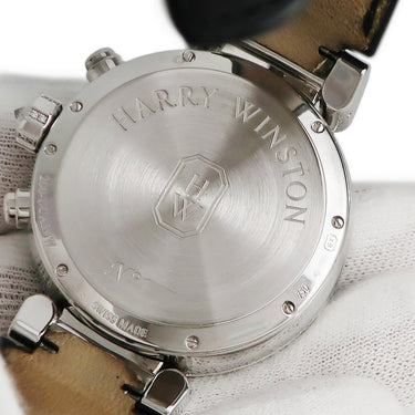 腕時計 ハリーウィンストン Harry Winston プルミエール クロノグラフ 200/UCA39W 自動巻き メンズ K18WG無垢 純正ダイヤ シェル デイト