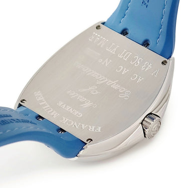 腕時計 フランクミュラー FRANCK MULLER ヴァンガード マリナー V43SCDTYTMAR ACAC 自動巻き メンズ ブルー デイト トノー トノウ