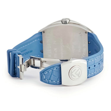 腕時計 フランクミュラー FRANCK MULLER ヴァンガード マリナー V43SCDTYTMAR ACAC 自動巻き メンズ ブルー デイト トノー トノウ