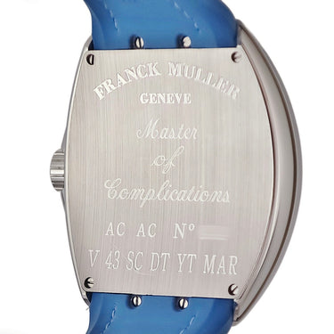腕時計 フランクミュラー FRANCK MULLER ヴァンガード マリナー V43SCDTYTMAR ACAC 自動巻き メンズ ブルー デイト トノー トノウ