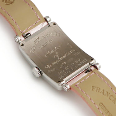 腕時計 フランクミュラー FRANCK MULLER ロングアイランド レリーフ 902QZD クオーツ レディース K18WG無垢 純正ダイヤ ブラックダイヤ