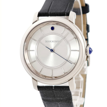腕時計 ブシュロン BOUCHERON エピュール WA021101 自動巻き メンズ OH済 K18WG無垢 ホワイトゴールド シルバー バー シンプル