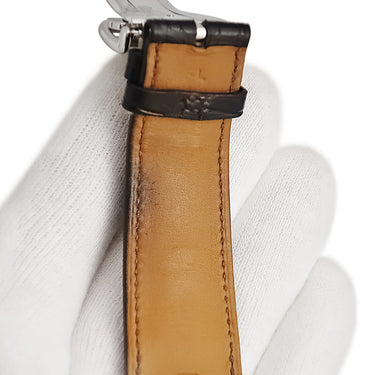 腕時計 エルメス HERMES ケープコッド GMT ナイト＆デイ CD6.910 自動巻き メンズ デイト ホワイト シルバー スクエア