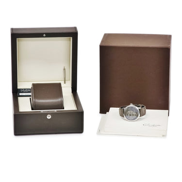 腕時計 グラスヒュッテ オリジナル GLASHUTTE ORIGINAL パノリザーブ 1-65-01-23-12-04 手巻き メンズ 新品同様 パノラマデイト オフセンター