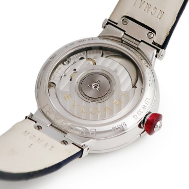 腕時計 ブルガリ BVLGARI ルチェア LVCEA LUW33C6GDLD/11 自動巻き レディース K18WG無垢 純正ダイヤ シルバー デイト