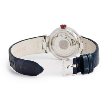腕時計 ブルガリ BVLGARI ルチェア LVCEA LUW33C6GDLD/11 自動巻き レディース K18WG無垢 純正ダイヤ シルバー デイト