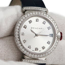 腕時計 ブルガリ BVLGARI ルチェア LVCEA LUW33C6GDLD/11 自動巻き レディース K18WG無垢 純正ダイヤ シルバー デイト
