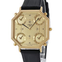 腕時計 フレッド FRED クオーツ メンズ イエローGP 5タイムゾーン GMT ゴールド アラビア オクタゴン