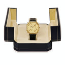 腕時計 フレッド FRED クオーツ メンズ イエローGP 5タイムゾーン GMT ゴールド アラビア オクタゴン