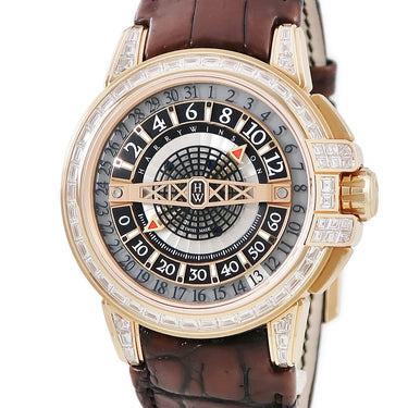 腕時計 ハリーウィンストン Harry Winston オーシャン レトログラード オートマ 42 OCEAHR42RR002 自動巻き メンズ K18RG 純正ダイヤ 限定20