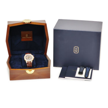 腕時計 ハリーウィンストン Harry Winston オーシャン レトログラード オートマ 42 OCEAHR42RR002 自動巻き メンズ K18RG 純正ダイヤ 限定20