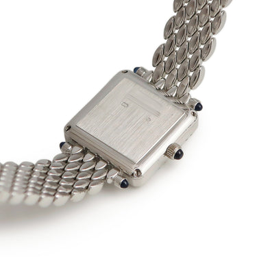 腕時計 ショパール CHOPARD クラシックダイヤモンド 10/6115-23 クオーツ レディース K18WG無垢 純正ダイヤ ホワイト 青針