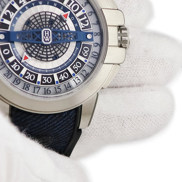 腕時計 ハリーウィンストン Harry Winston プロジェクト Z12 OCEAHR42ZZ001 自動巻き メンズ ザリウム レトログラード デイト ブルー 限定
