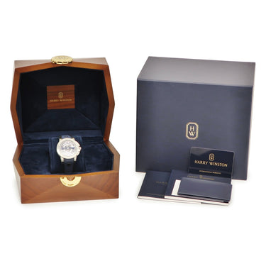 腕時計 ハリーウィンストン Harry Winston プロジェクト Z12 OCEAHR42ZZ001 自動巻き メンズ ザリウム レトログラード デイト ブルー 限定