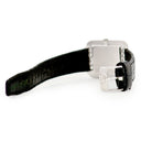 腕時計 ショパール CHOPARD - クオーツ メンズ レディース OH済 K18WG無垢 純正ダイヤ ブラック 黒 スクエア